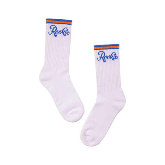 White Ribbed Socks